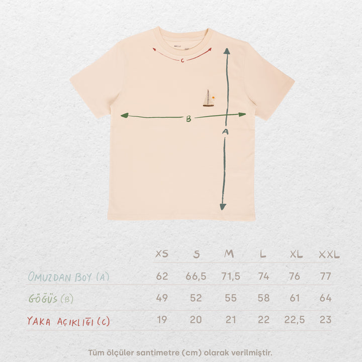 Boat Life Tshirt - Antik Bej