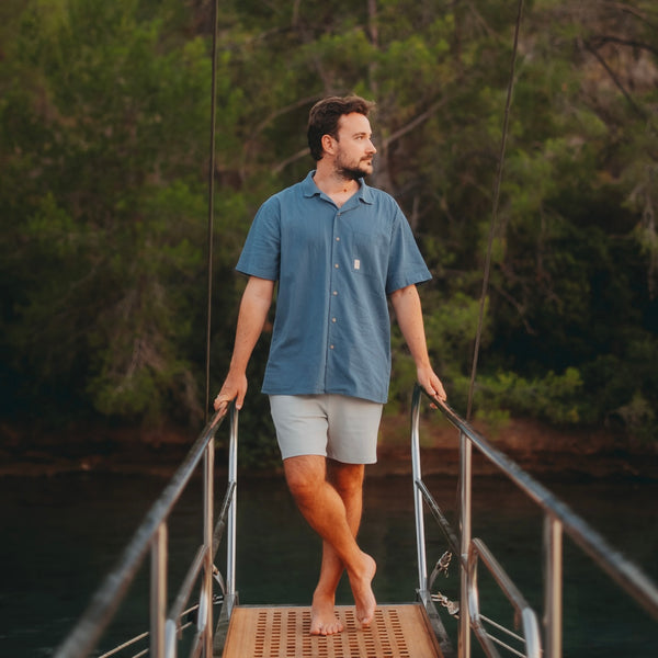 Şile Bezi Gömlek - İndigo Mavi Şile Bezi Gömlek - İndigo Mavi