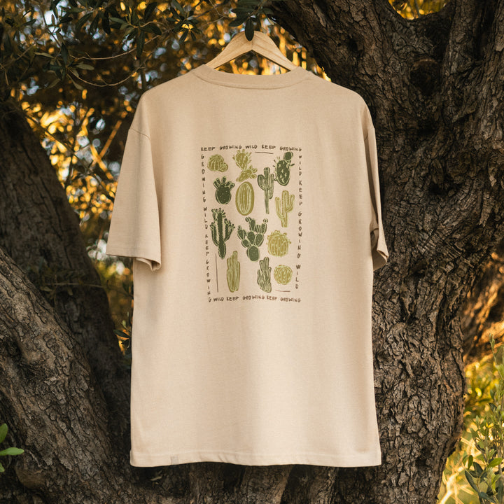 Keep Growing Wild Tshirt - Safari Bej