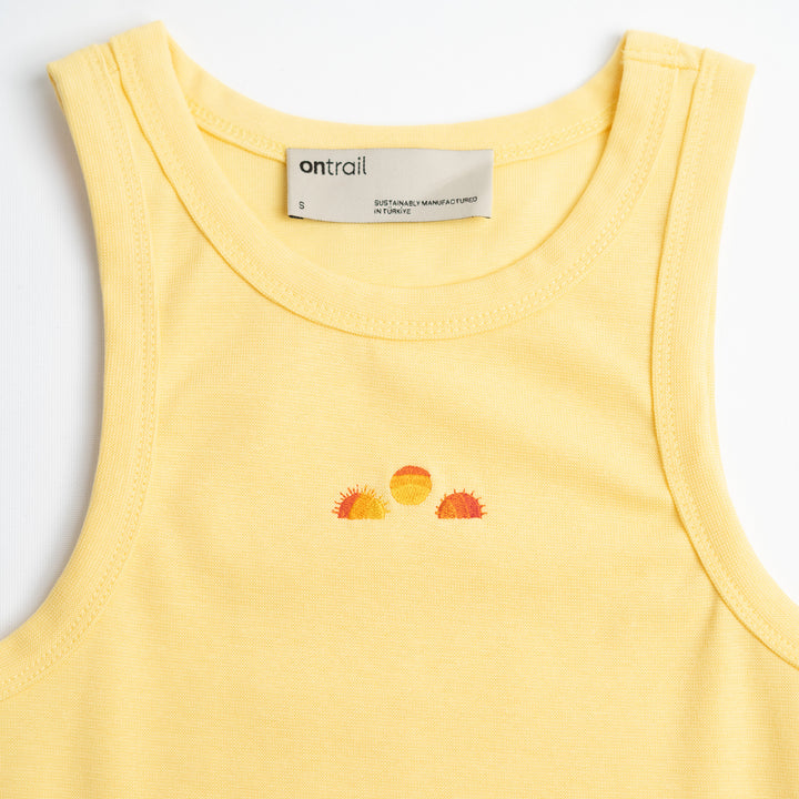 Sunset Dreams Crop Top - Sarı