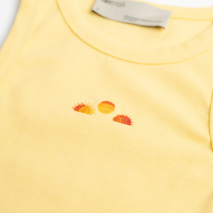 Sunset Dreams Crop Top - Sarı