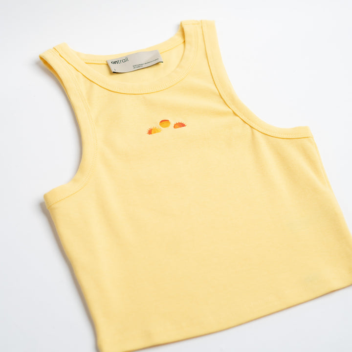 Sunset Dreams Crop Top - Sarı