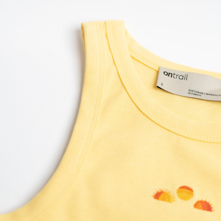 Sunset Dreams Crop Top - Sarı