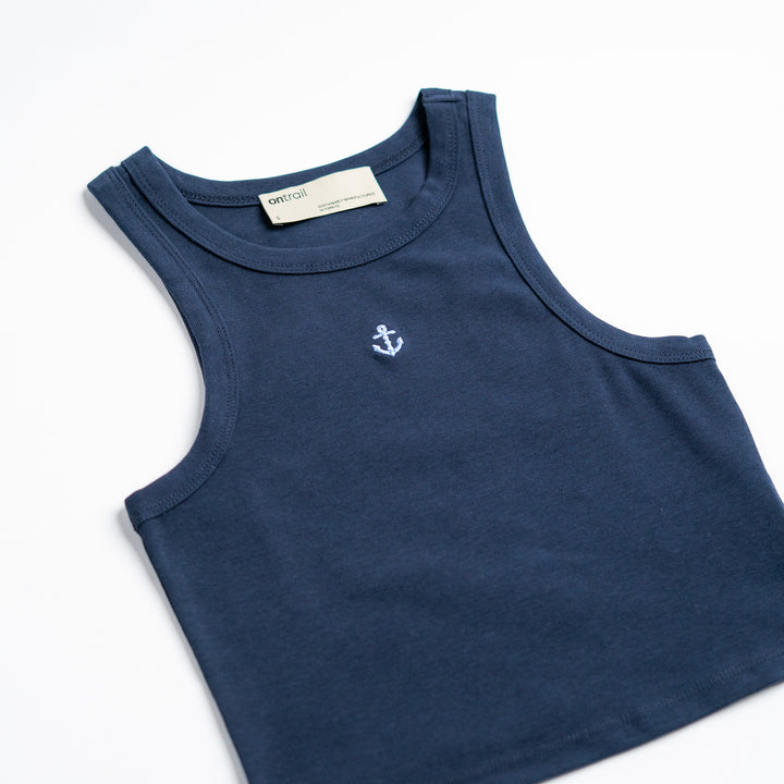 Anchor Crop Top - Lacivert