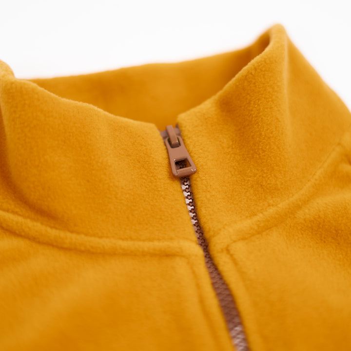 Fall Fermuarlı Polar - Sonbahar Sarısı