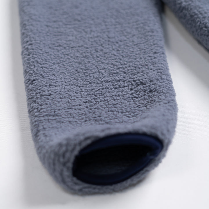 Fermuarlı Sherpa Polar - Puslu Mavi