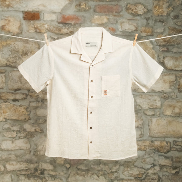 Şile Bezi Gömlek - Antik Beyaz Şile Bezi Gömlek - Antik Beyaz