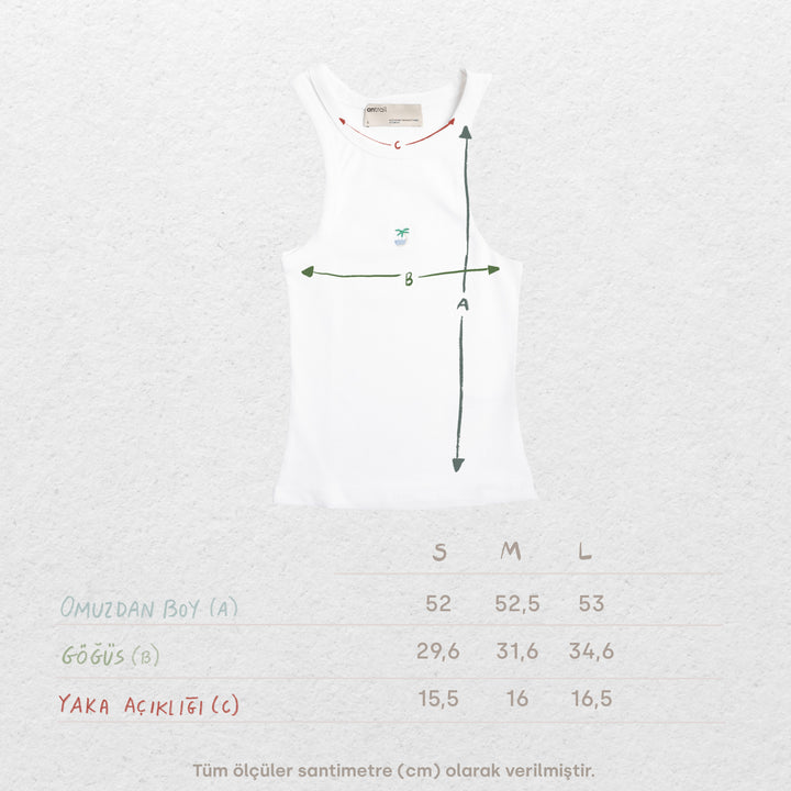 Tropical Dreams Top - Beyaz