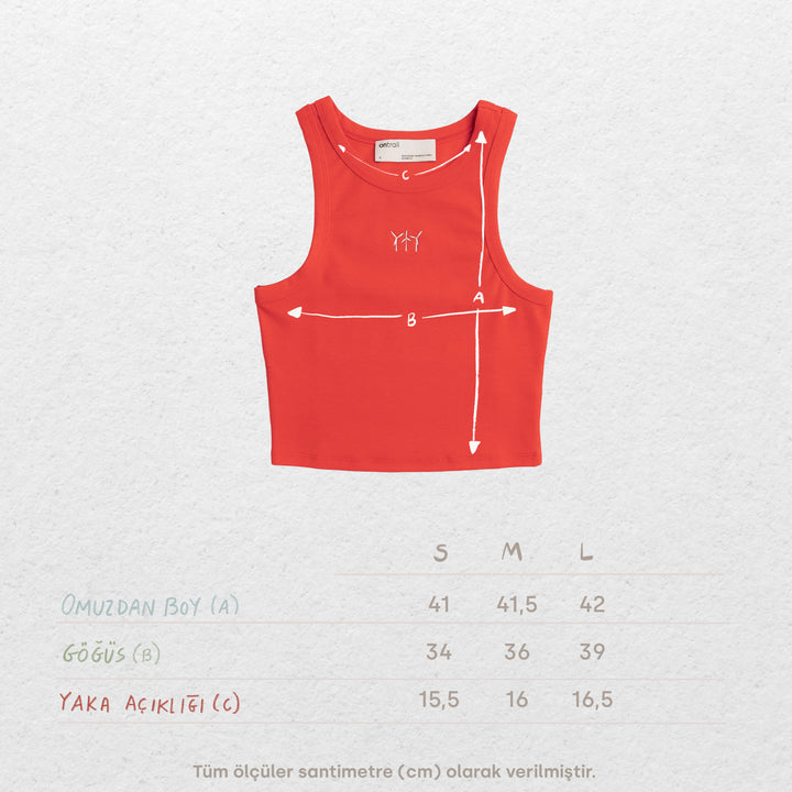 Windmills Crop Top - Nar Çiçeği
