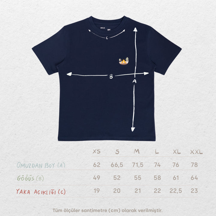 Camp Night Tshirt - Gece Mavisi