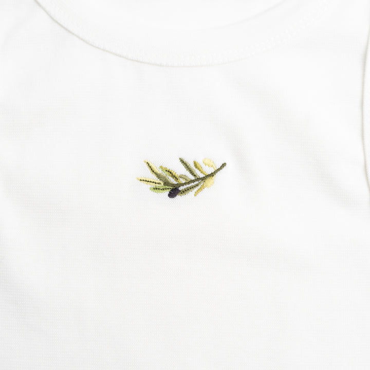 Ayvalık Crop Top - Beyaz