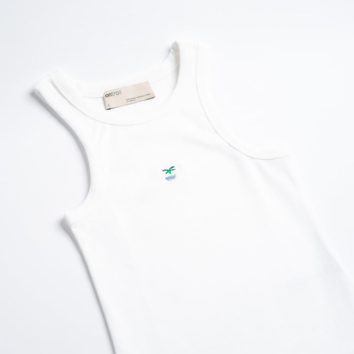 Tropical Dreams Top - Beyaz