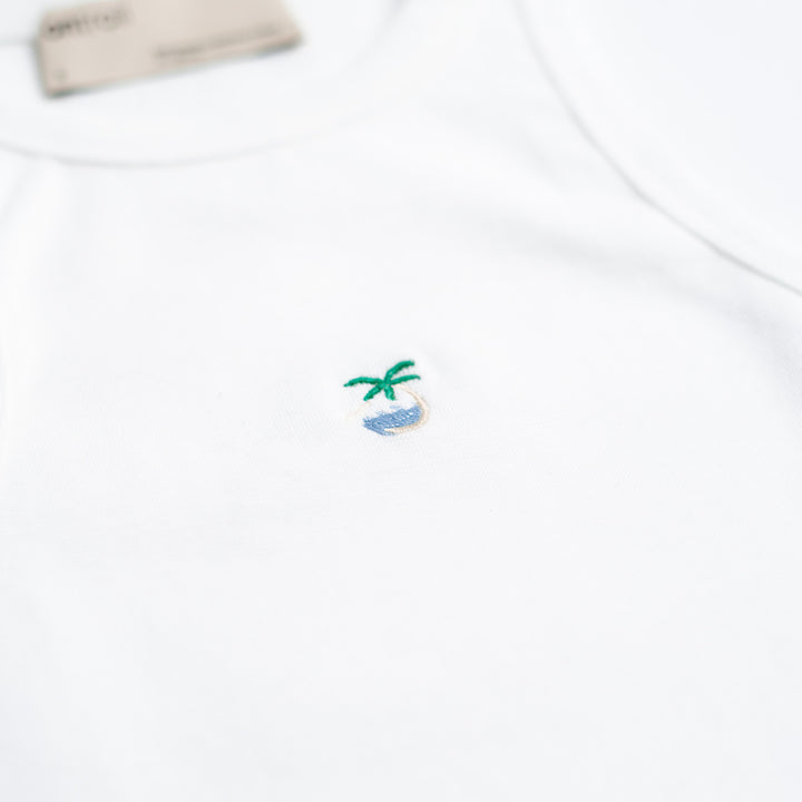 Tropical Dreams Top - Beyaz