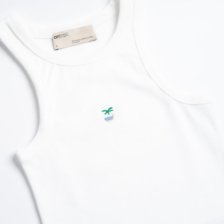 Tropical Dreams Top - Beyaz