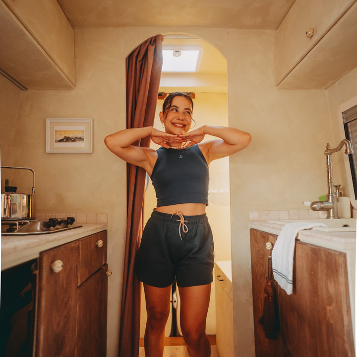 Anchor Crop Top - Lacivert