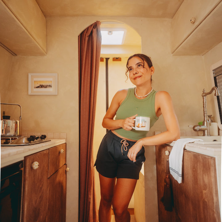 Palm Crop Top - Matcha