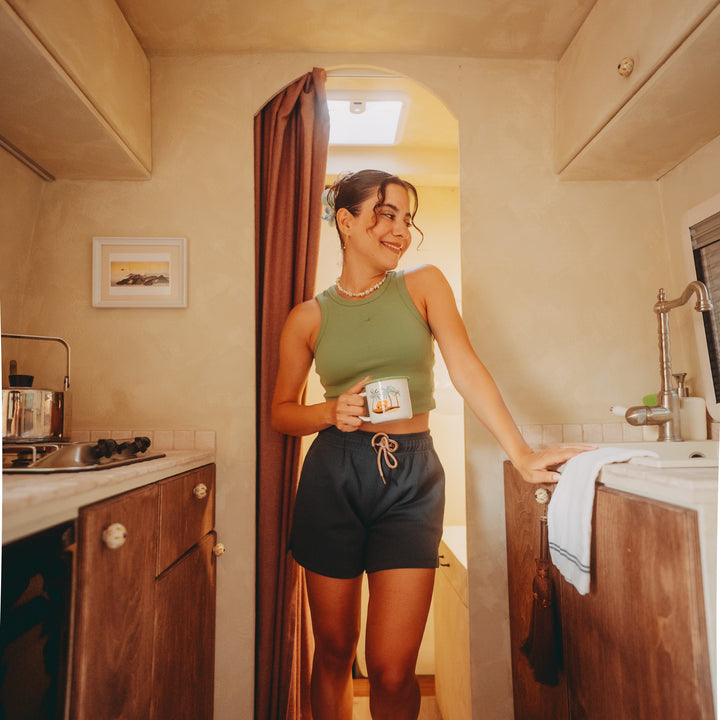 Palm Crop Top - Matcha