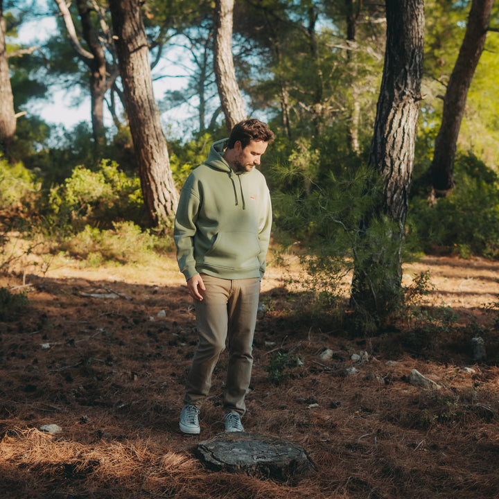 Vanlife & Autumn Hoodie - Zeytin Yeşili