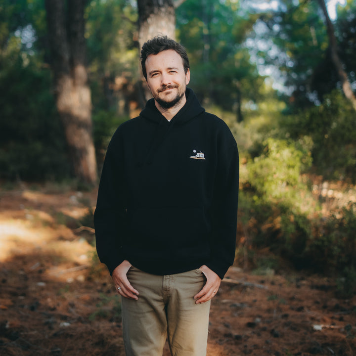 Moon Gazing Hoodie - Siyah