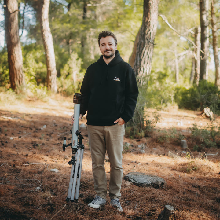 Moon Gazing Hoodie - Siyah