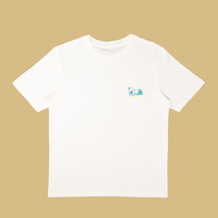 Island Life Tshirt - Antik Beyaz