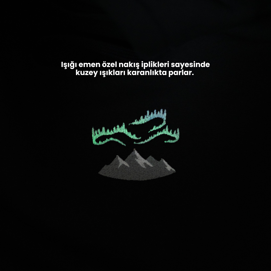 Northern Lights Hoodie - Siyah