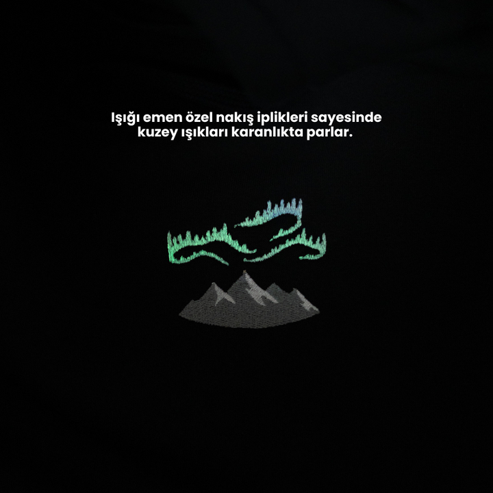 Northern Lights Hoodie - Siyah