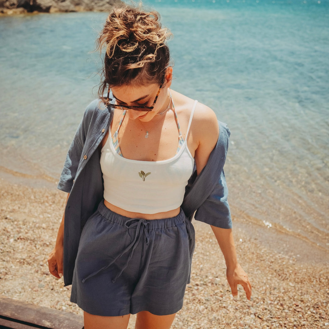 Banana Leaf Bra - Beyaz