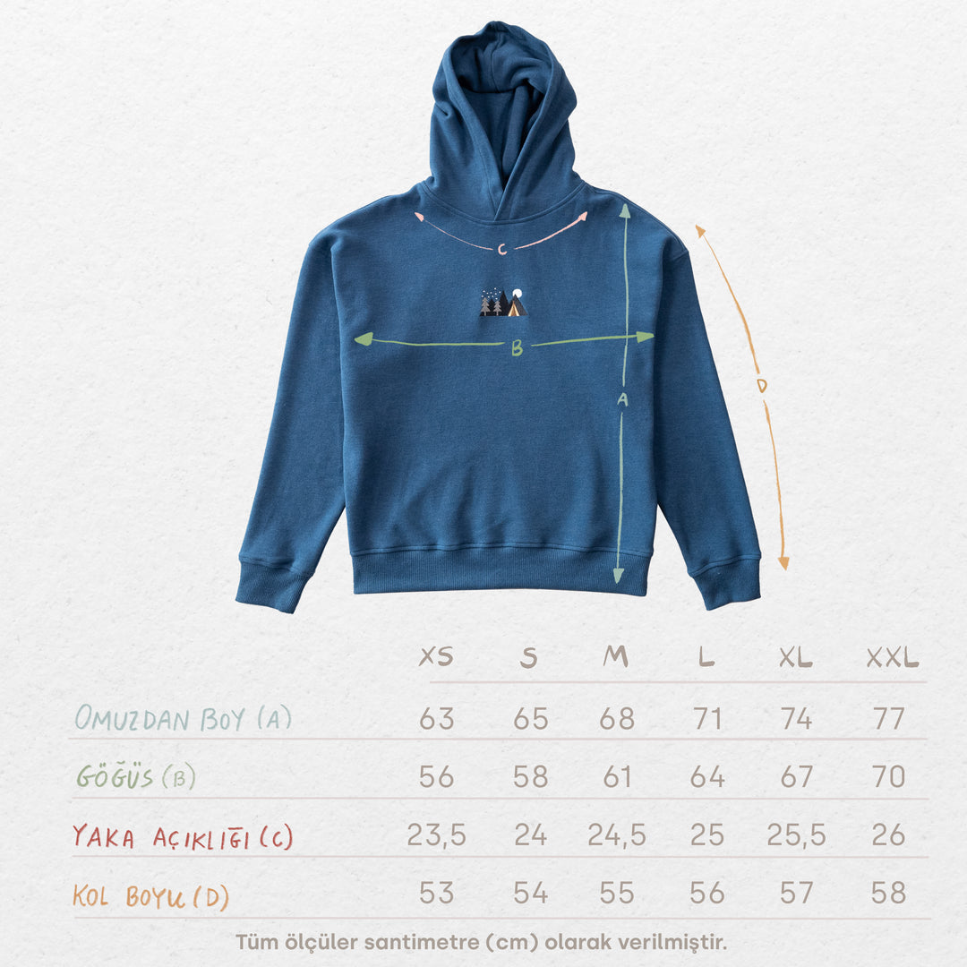 Under the Stars Hoodie - İndigo Mavi