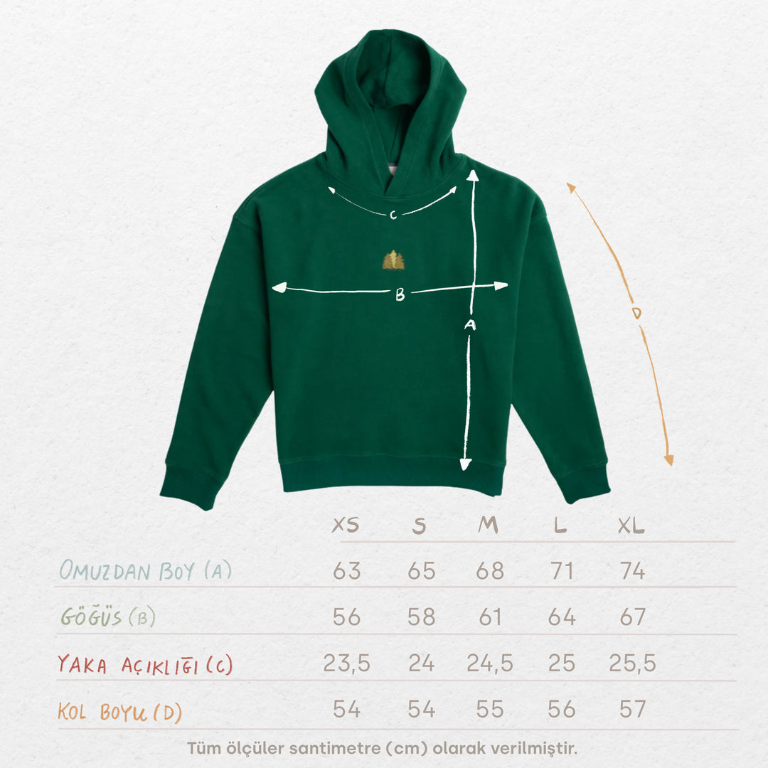 Old Pines Hoodie - Orman Yeşili