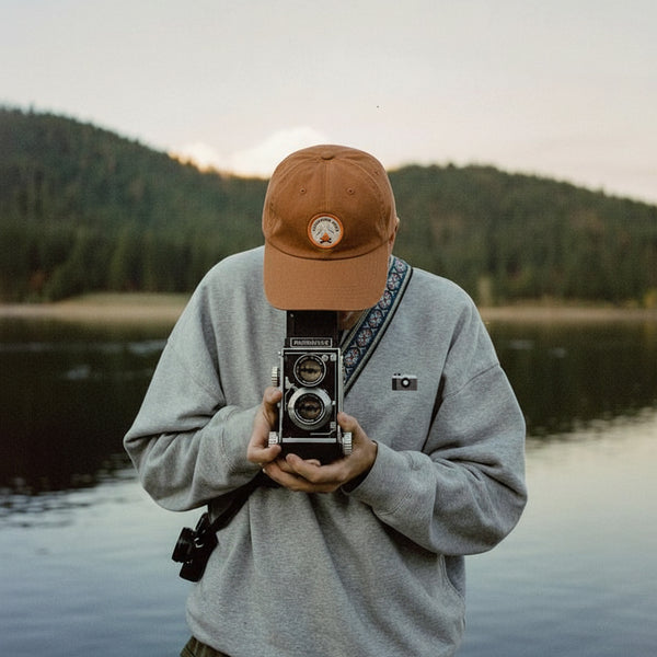 Camera Sweatshirt - Kırçıllı Gri