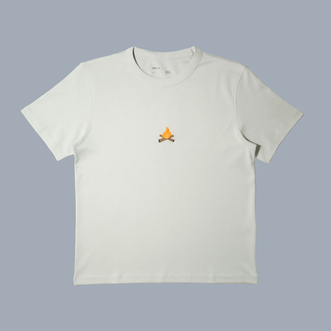 Camp Fire Tshirt - Duman Grisi