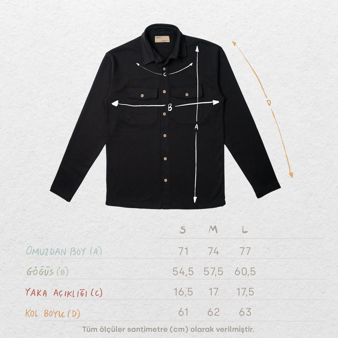 Comfort Overshirt - Siyah