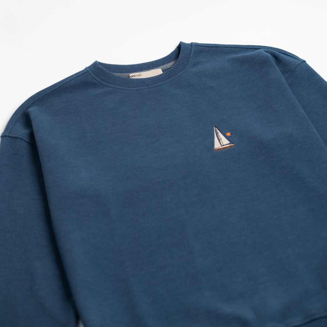 Boat Life Sweatshirt - Indigo Mavi