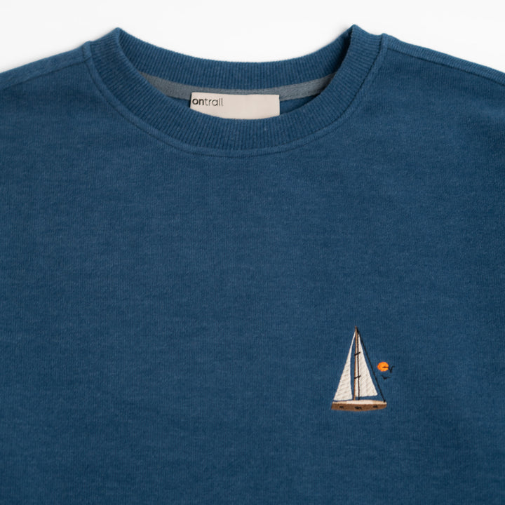 Boat Life Sweatshirt - Indigo Mavi