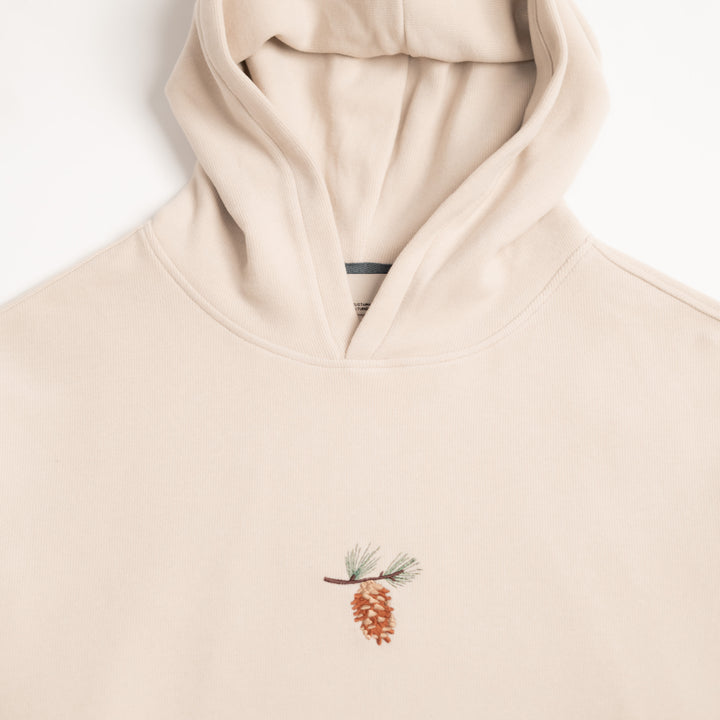 Pine Cone Hoodie – Parşömen Bej