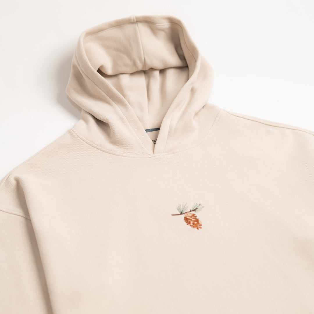 Pine Cone Hoodie – Parşömen Bej
