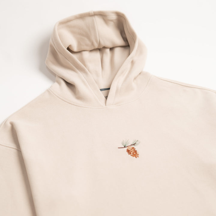 Pine Cone Hoodie – Parşömen Bej