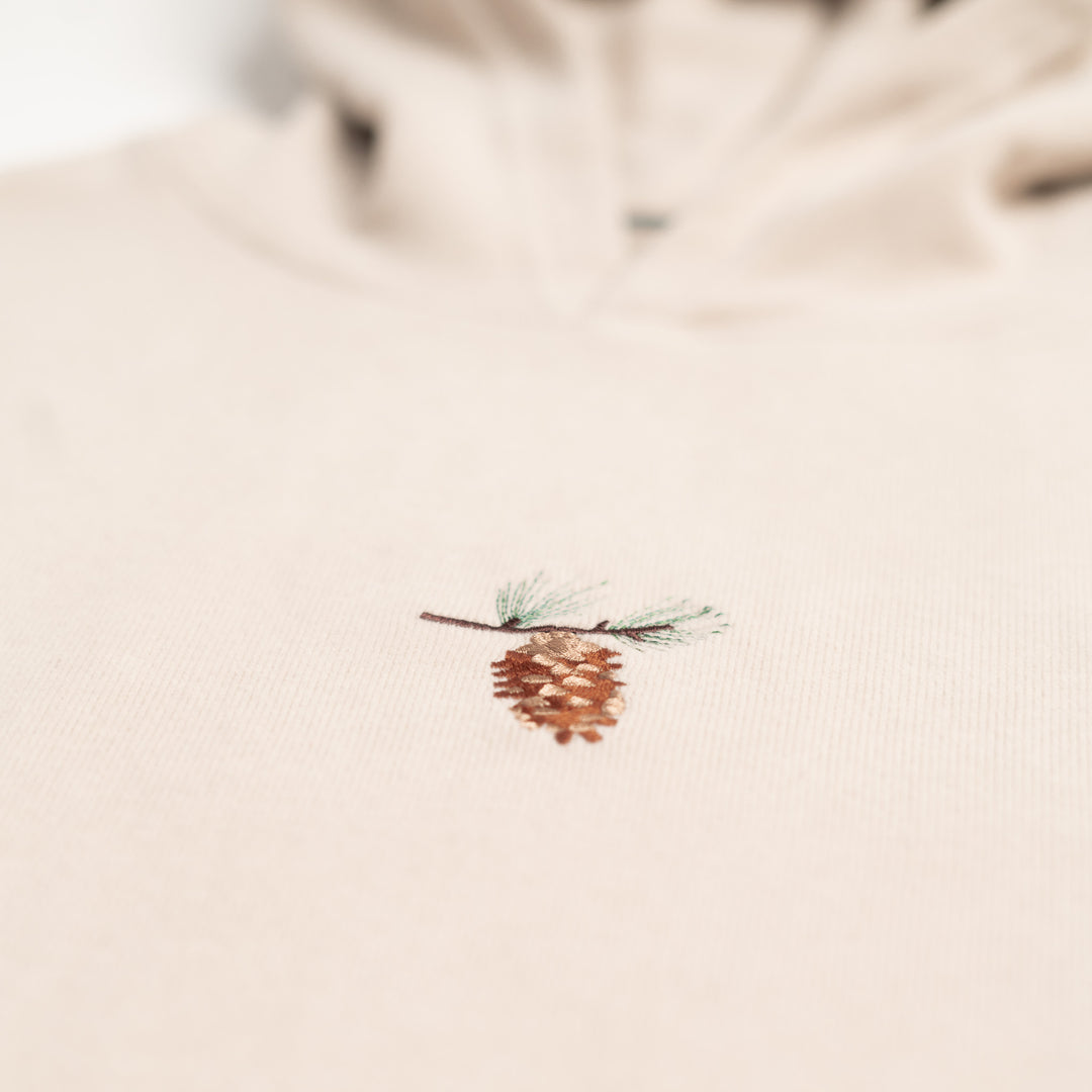 Pine Cone Hoodie – Parşömen Bej
