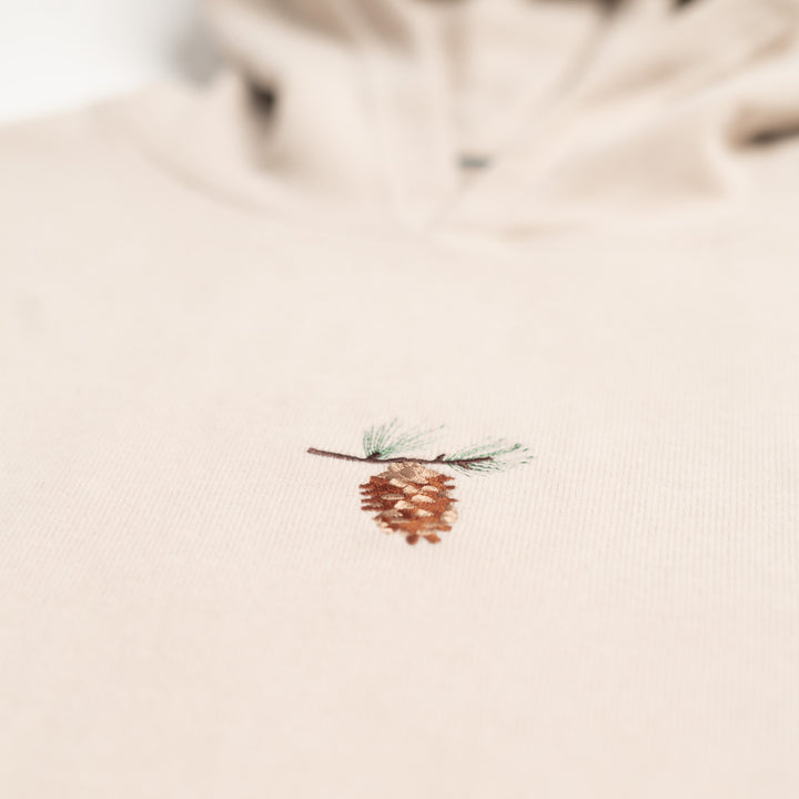Pine Cone Hoodie – Parşömen Bej