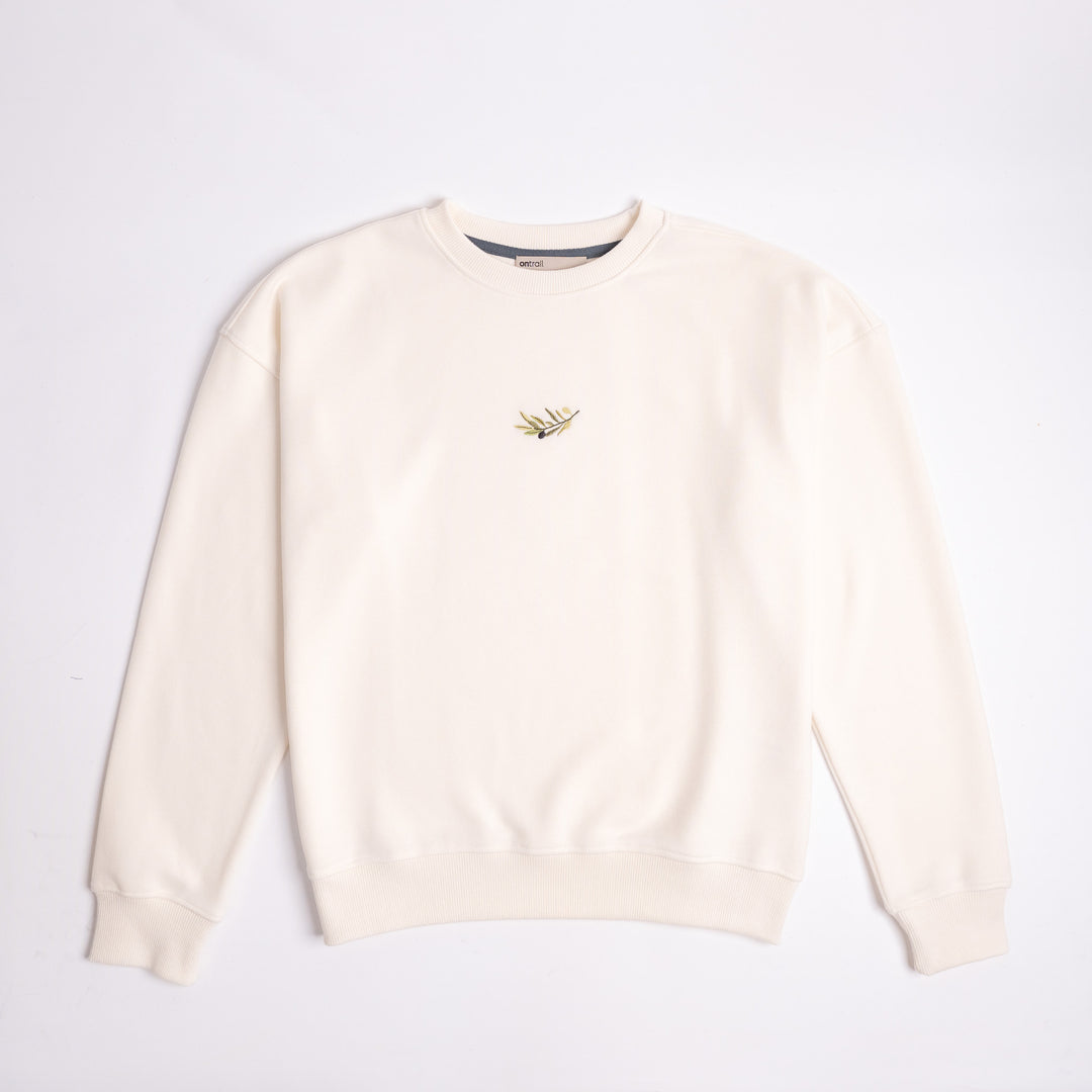 Ayvalık Sweatshirt - Antik Beyaz