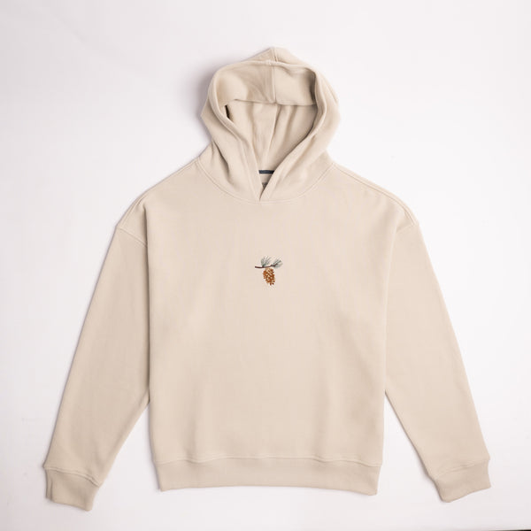Pine Cone Hoodie – Parşömen Bej