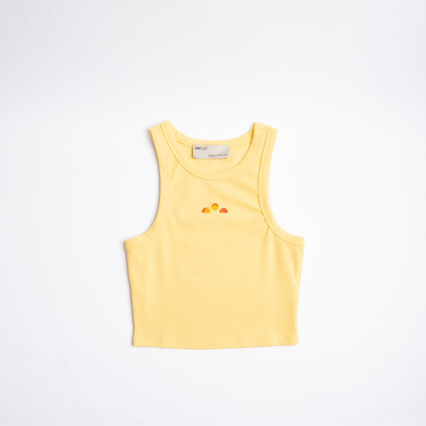 Sunset Dreams Crop Top - Sarı