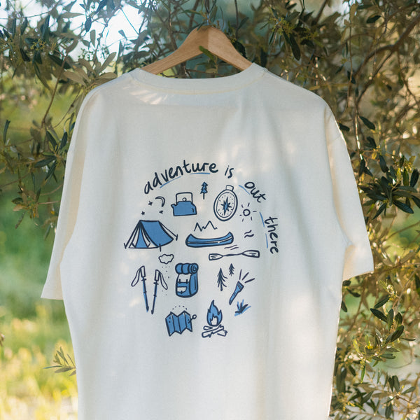 Adventure Tshirt - Antik Beyaz