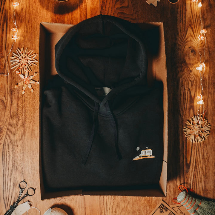 Moon Gazing Hoodie - Siyah