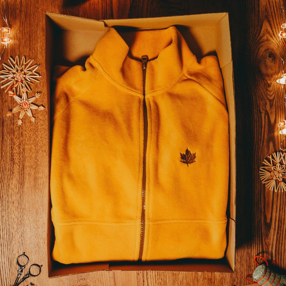 Fall Fermuarlı Polar - Sonbahar Sarısı