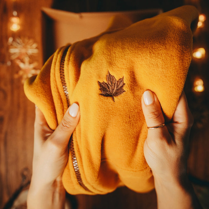 Fall Fermuarlı Polar - Sonbahar Sarısı