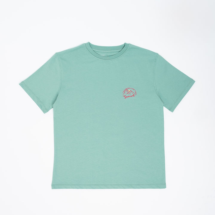 Follow The Sunset Tshirt - Su Yeşili
