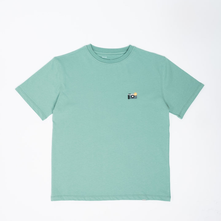 Camera Tshirt - Su Yeşili