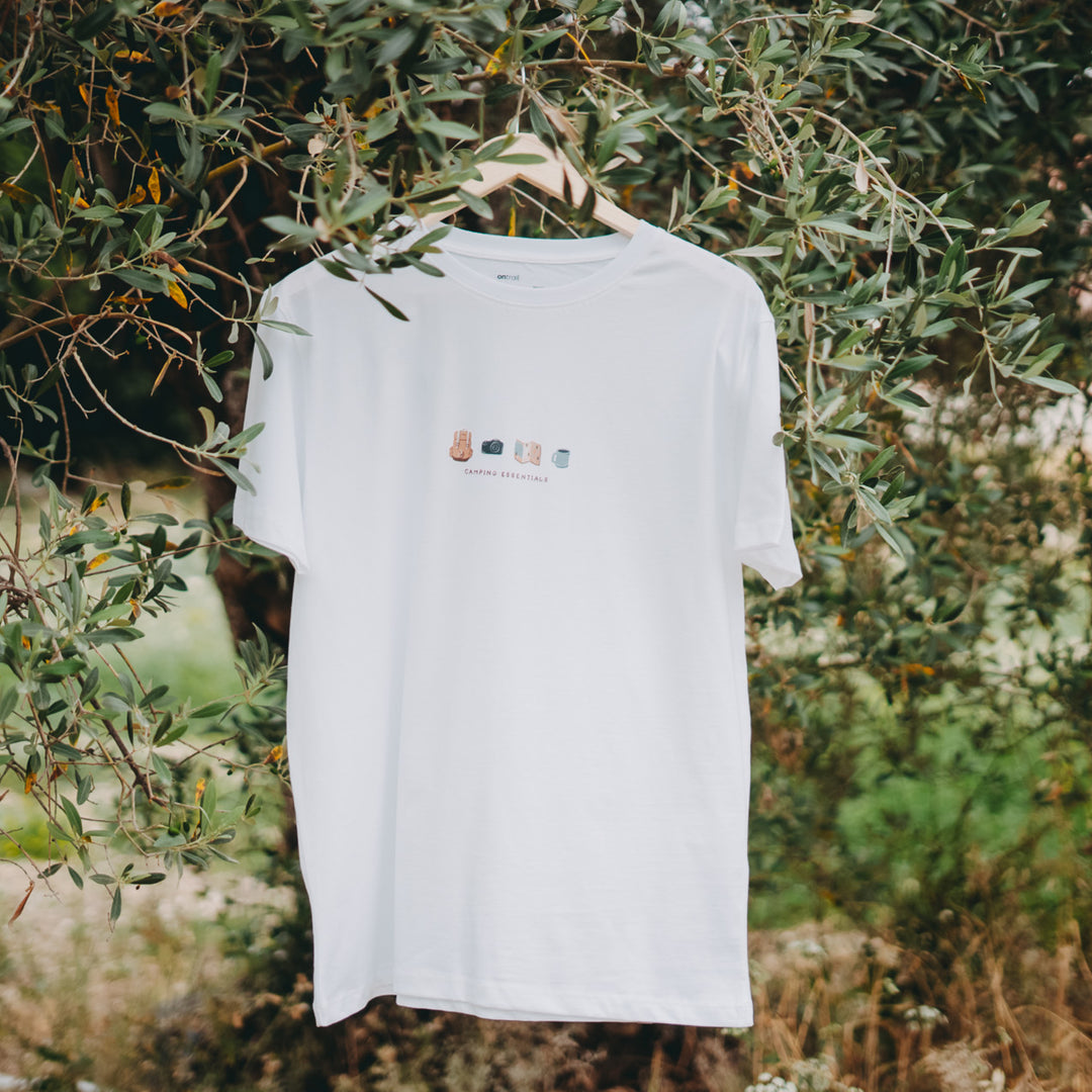 Camping Essentials Tshirt - Beyaz